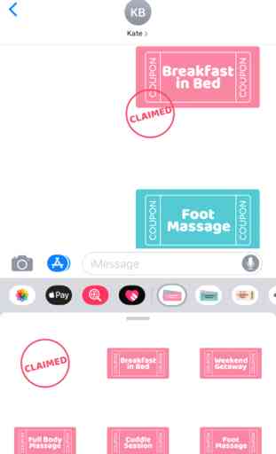 Love Coupon Stickers 3