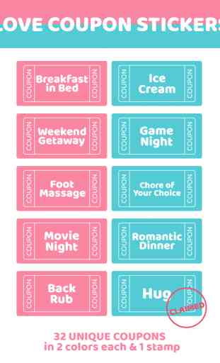 Love Coupon Stickers 4