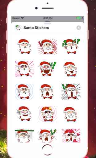 Merry Christmas Santa Stickers 3