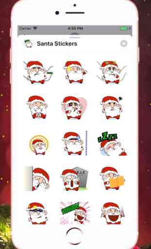 Merry Christmas Santa Stickers 4
