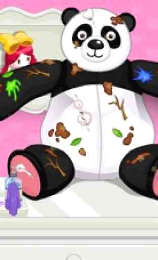 Panda rag doll -  repair  dress up  Dolly 4