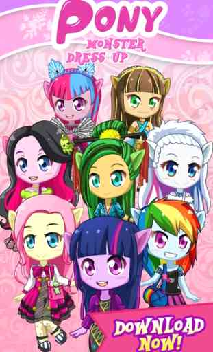 Pony Monster Fashion Dress Up Game for Girls 3