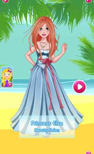 Princess Elsa Beauty Salon — Dress up girls games 1