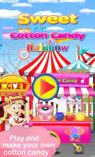 Rainbow Sweet Cotton Candy 1