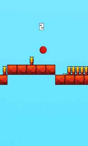 Red Bouncing Ball - Jump Over Spikes 1