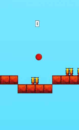 Red Bouncing Ball - Jump Over Spikes 2