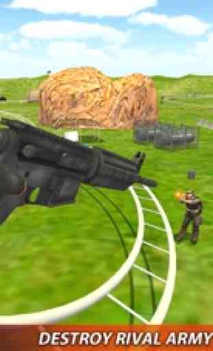 Roller Coaster Army Commando Battle: Shooting Game 2