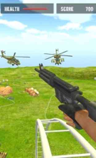 Roller Coaster Army Commando Battle: Shooting Game 4
