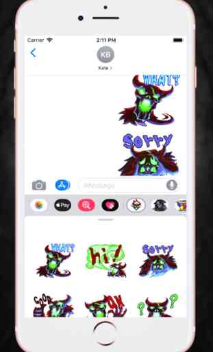 Scary Evil Stickers 1