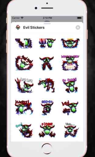 Scary Evil Stickers 4