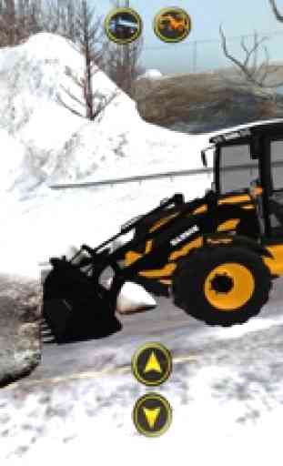 Snow Excavator Crane Rescue 1