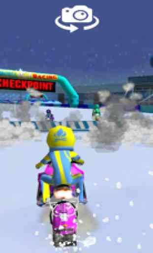 SnowMobile Icy Racing - SnowMobile Racing For Kids 3