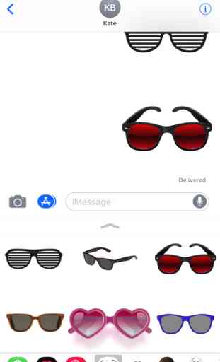 Sunglasses Stickers for iMessa 1