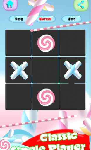 Tic Tac Toe ! Candy 2 Player 2