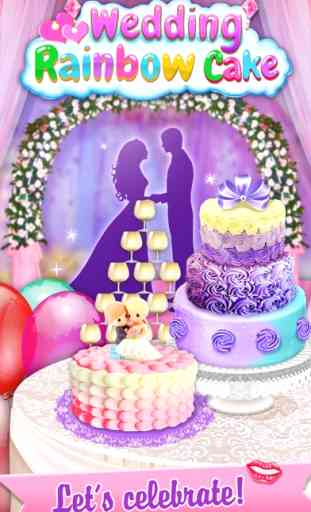 Wedding Rainbow Cake - Kids Sweet Desserts Maker 4