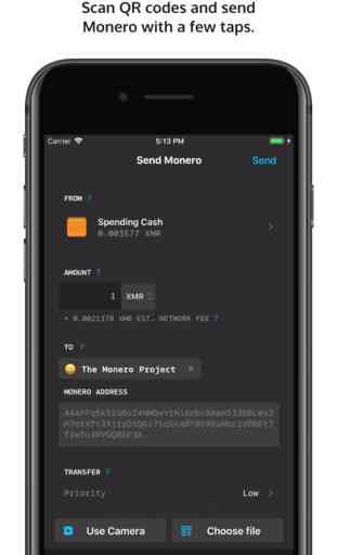 MyMonero: Send money privately 4