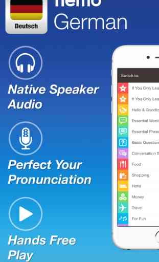 German by Nemo – Free Language Learning App for iPhone and iPad 1