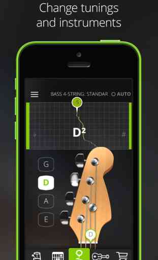 Guitar Tuna – The Ultimate Free Tuner for Guitar, Bass and Ukulele with Chord tab game and Metronome 3