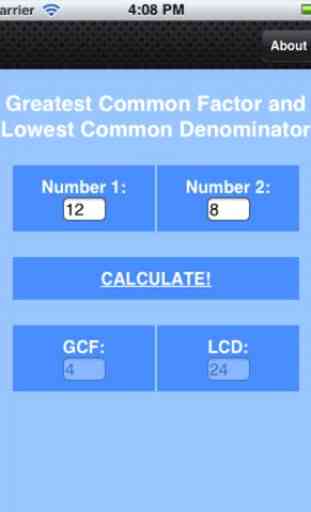 GCF and LCD (Greatest Common Factor and Lowest Common Divisor) 1