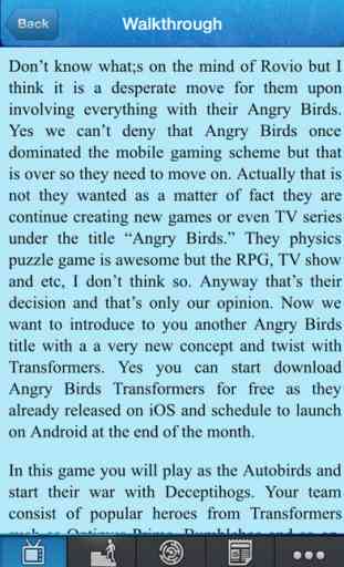 Guide for Angry Birds Transformers 2