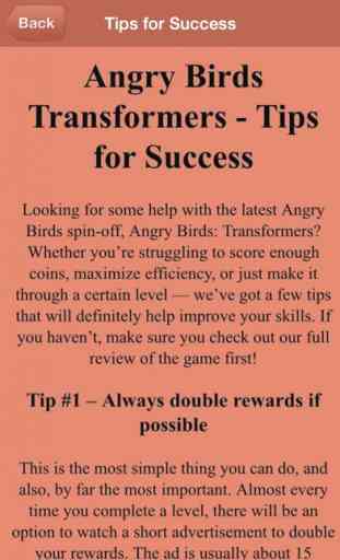 Guide for Angry Birds Transformers - All Level Video,Walkthrough Guide 1