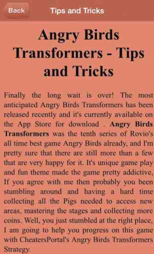 Guide for Angry Birds Transformers - All Level Video,Walkthrough Guide 3