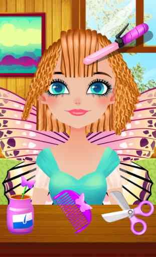Hair Salon - Enchanted Fairy Girls Butterfly Makeover 3