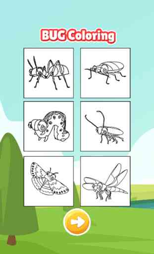 Ant and slither bug coloring book for kids games 2