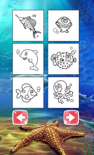 Aquatic Coloring E-Book-Ocean Animals Paint Pages 2