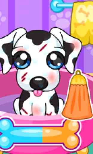 Caring for puppy salon games 2
