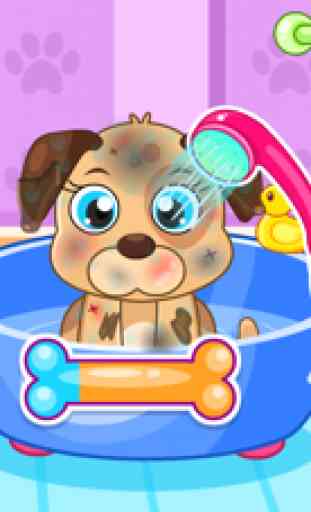 Caring for puppy salon games 3