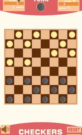 Checkers Classic Board Game 3