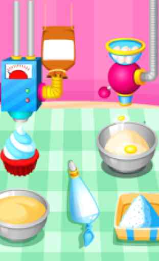 Cooking colorful cupcakes game 1