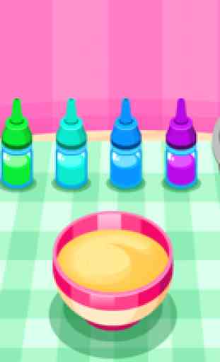 Cooking colorful cupcakes game 3