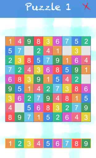 Sudoku Color - Classic Number Jigsaw 1