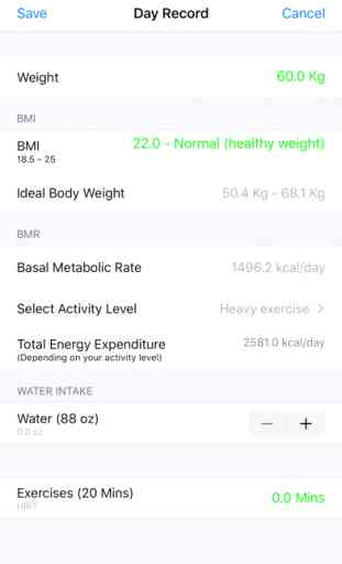 BMI - BMR Calculator 4