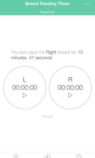BoobieTime Breast Feeding App 2