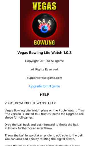 Vegas Bowling Lite Watch 2