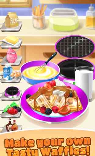 Waffle Food Maker Cooking Game 1
