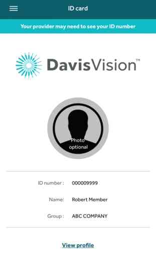 Davis Vision member app 3