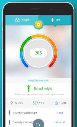 Weight loss tracker - BMI 2