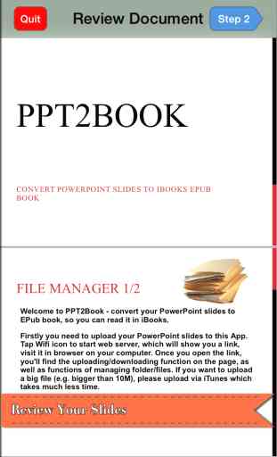PPT2Book - Convert slides (ppt & pptx, PowerPoint document) to iBook epub book 3