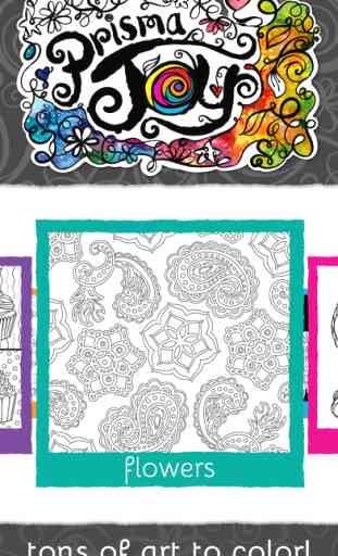 PrismaJoy Coloring Book for Adults - Color and Art Therapy for Grown Ups to Paint a Relaxing Pattern 2