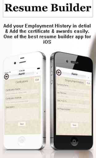Resume Builder Plus - CV Maker and Resume Designer with PDF Output that makes professional resume 3