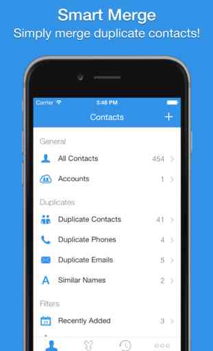 Smart Merge - Duplicate Contacts Cleanup for AddressBook Gmail Facebook & Google contacts 1