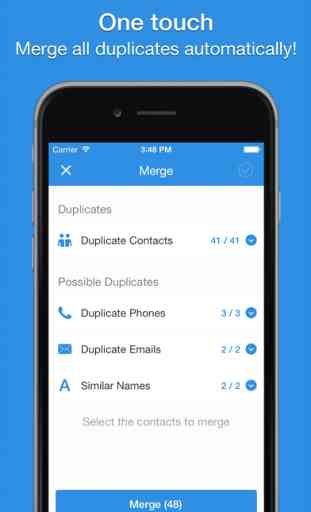 Smart Merge - Duplicate Contacts Cleanup for AddressBook Gmail Facebook & Google contacts 3