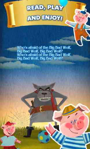 Three Little Pigs and Big Bad Wolf -The Library of Classic Bedtime Stories for Kids 4
