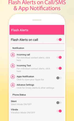 Flash Alerts on Call / Sms 1
