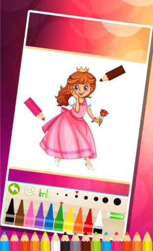 Princess Coloring Pages -  Painting Games for Kids 2