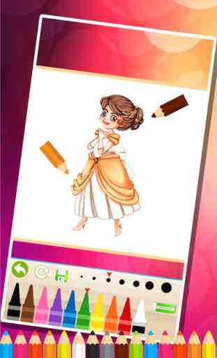 Princess Coloring Pages -  Painting Games for Kids 3